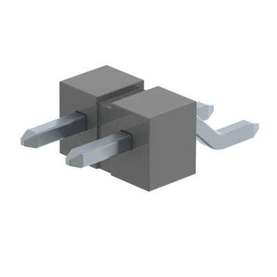 TSM-102-04-TM-SH-TR by Samtec Inc. - CONNECTOR HEADER SMD R/A 2POS 2.54MM