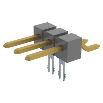 TSM-103-01-G-SH-LC by Samtec Inc. - CONNECTOR HEADER SMD R/A 3POS 2.54MM