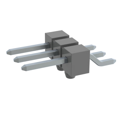 TSM-103-01-T-SH-A by Samtec Inc. - CONNECTOR HEADER SMD R/A 3POS 2.54MM