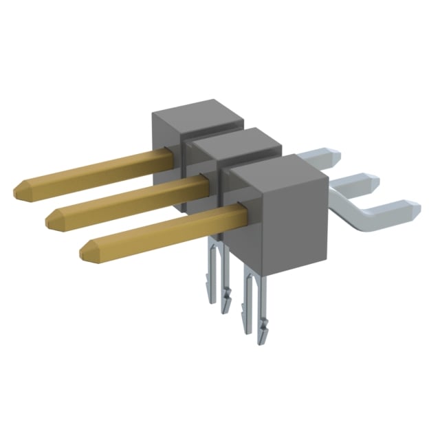 TSM-103-01-L-SH-LC-P-TR by Samtec Inc. - CONNECTOR HEADER SMD R/A 3POS 2.54MM