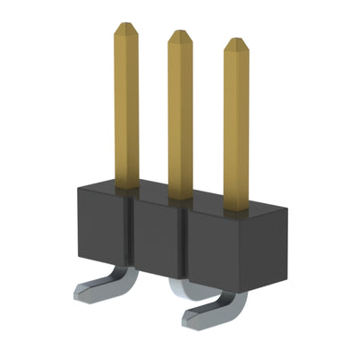 TSM-103-01-FM-SV-TR by Samtec Inc. - CONNECTOR HEADER SMD 3POS 2.54MM