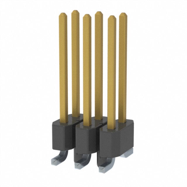 TSM-103-03-SM-DV-A by Samtec Inc. - CONNECTOR HEADER SMD 6POS 2.54MM