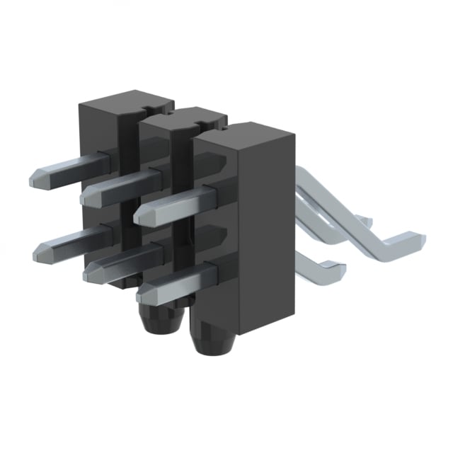 TSM-103-04-T-DH-A-P-TR by Samtec Inc. - CONNECTOR HEADER SMD R/A 6POS 2.54MM