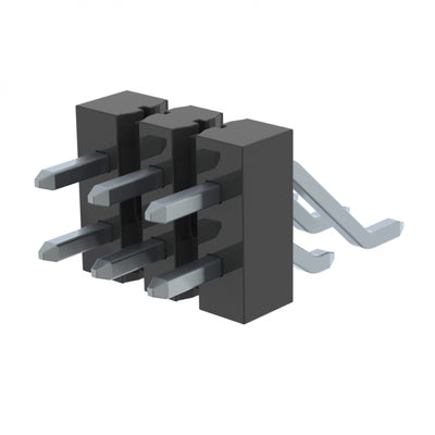 TSM-103-04-T-DH by Samtec Inc. - CONNECTOR HEADER SMD R/A 6POS 2.54MM
