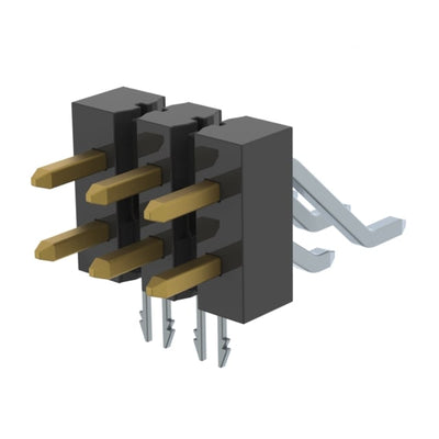 TSM-103-04-L-DH-LC by Samtec Inc. - CONNECTOR HEADER SMD R/A 6POS 2.54MM