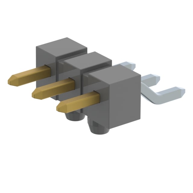 TSM-103-04-S-SH-A by Samtec Inc. - CONNECTOR HEADER SMD R/A 3POS 2.54MM