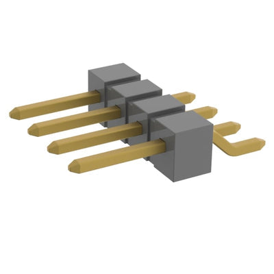 TSM-104-01-G-SH by Samtec Inc. - CONNECTOR HEADER SMD R/A 4POS 2.54MM