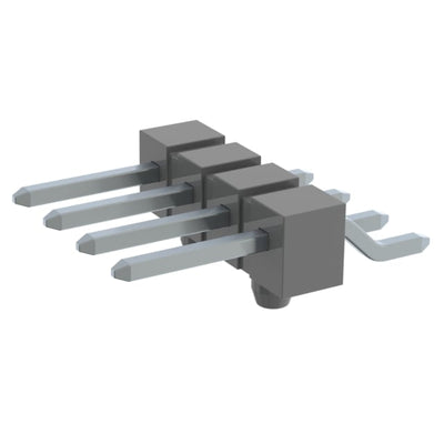 TSM-104-01-T-SH-A-K by Samtec Inc. - CONNECTOR HEADER SMD R/A 4POS 2.54MM