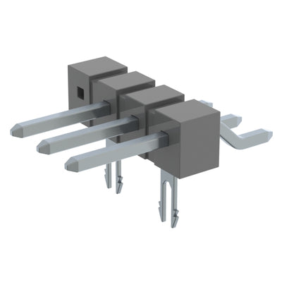 TSM-104-01-T-SH-LC-004 by Samtec Inc. - CONNECTOR HEADER SMD R/A 4POS 2.54MM