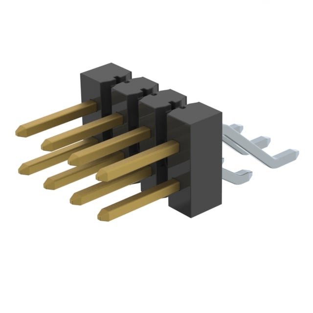 TSM-104-01-L-DH-K-TR by Samtec Inc. - CONNECTOR HEADER SMD R/A 8POS 2.54MM