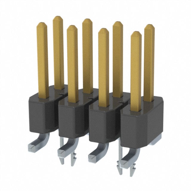 TSM-104-01-L-DV-LC-TR by Samtec Inc. - CONNECTOR HEADER SMD 8POS 2.54MM