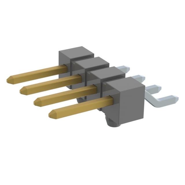 TSM-104-01-S-SH-A-P by Samtec Inc. - CONNECTOR HEADER SMD R/A 4POS 2.54MM