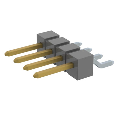 TSM-104-01-G-SH-TR by Samtec Inc. - CONNECTOR HEADER SMD R/A 4POS 2.54MM