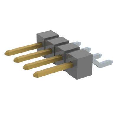 TSM-104-01-LM-SH-K-TR by Samtec Inc. - CONNECTOR HEADER SMD R/A 4POS 2.54MM