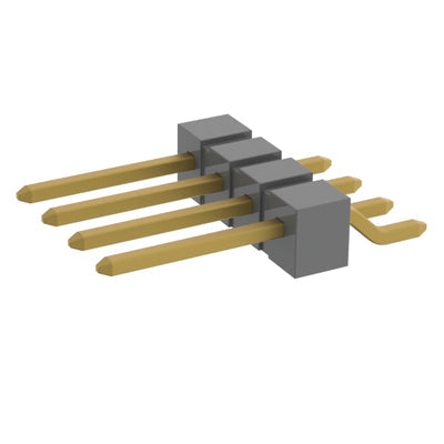 TSM-104-02-G-SH by Samtec Inc. - CONNECTOR HEADER SMD R/A 4POS 2.54MM