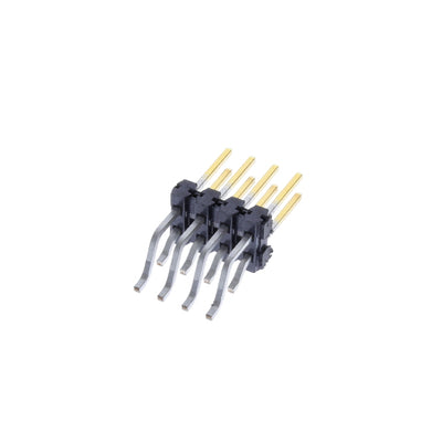 TSM-104-02-L-DH by Samtec Inc. - CONNECTOR HEADER SMD R/A 8POS 2.54MM