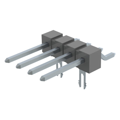 TSM-104-02-T-SH-LC-K by Samtec Inc. - CONNECTOR HEADER SMD R/A 4POS 2.54MM