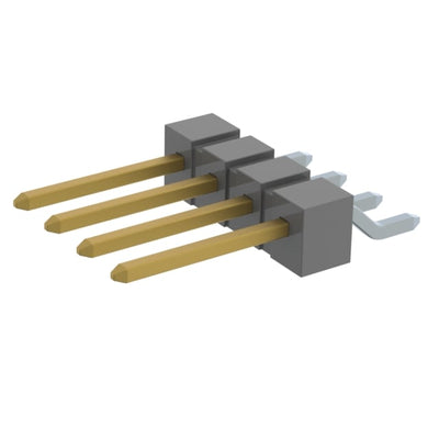 TSM-104-02-LM-SH-K-TR by Samtec Inc. - CONNECTOR HEADER SMD R/A 4POS 2.54MM