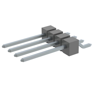 TSM-104-03-T-SH by Samtec Inc. - CONNECTOR HEADER SMD R/A 4POS 2.54MM