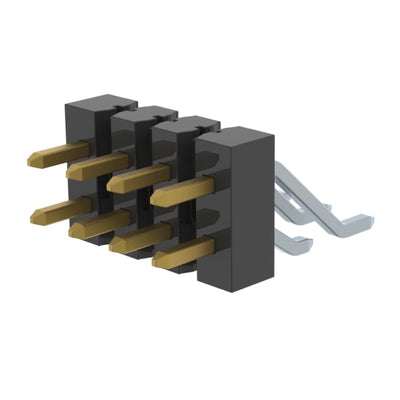 TSM-104-04-L-DH-P by Samtec Inc. - CONNECTOR HEADER SMD R/A 8POS 2.54MM