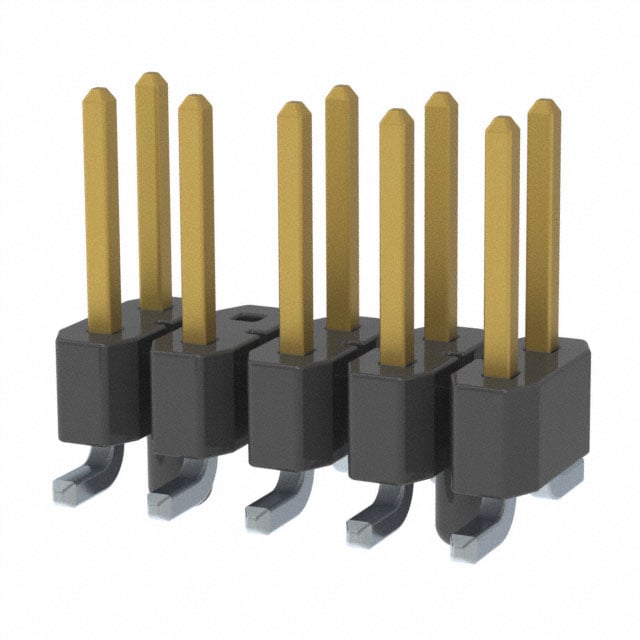 TSM-105-01-SM-DV-A-008 by Samtec Inc. - CONNECTOR HEADER SMD 10POS 2.54MM