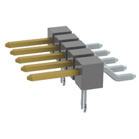 TSM-105-01-L-SH-LC-K by Samtec Inc. - CONNECTOR HEADER SMD R/A 5POS 2.54MM