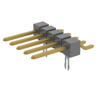 TSM-105-02-G-SH-LC by Samtec Inc. - CONNECTOR HEADER SMD R/A 5POS 2.54MM