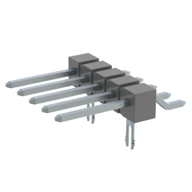 TSM-105-02-T-SH-P-LC by Samtec Inc. - CONNECTOR HEADER SMD R/A 5POS 2.54MM