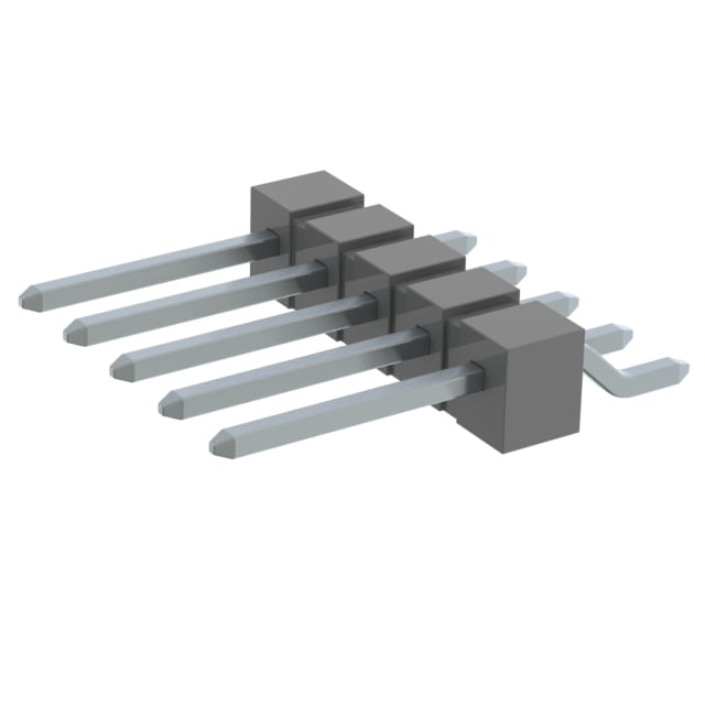 TSM-105-02-T-SH by Samtec Inc. - CONNECTOR HEADER SMD R/A 5POS 2.54MM