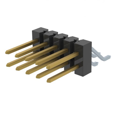 TSM-105-02-FM-DH by Samtec Inc. - CONNECTOR HEADER SMD R/A 10POS 2.54MM