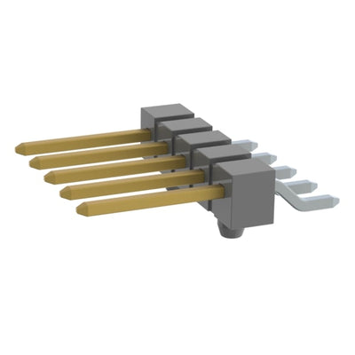 TSM-105-02-L-SH-A by Samtec Inc. - CONNECTOR HEADER SMD R/A 5POS 2.54MM