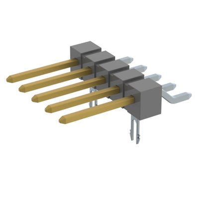 TSM-105-02-L-SH-LC by Samtec Inc. - CONNECTOR HEADER SMD R/A 5POS 2.54MM