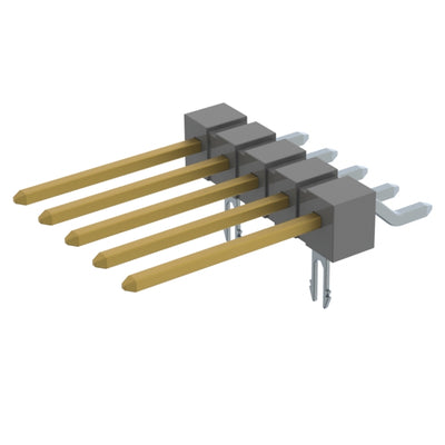 TSM-105-03-L-SH-LC by Samtec Inc. - CONNECTOR HEADER SMD R/A 5POS 2.54MM