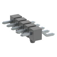 TSM-105-04-T-SH-A by Samtec Inc. - CONNECTOR HEADER SMD R/A 5POS 2.54MM