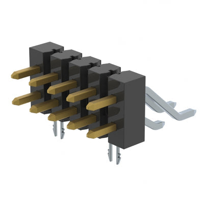 TSM-105-04-S-DH-LC by Samtec Inc. - CONNECTOR HEADER SMD R/A 10POS 2.54MM