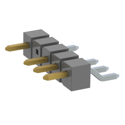 TSM-105-04-LM-SH-004 by Samtec Inc. - CONNECTOR HEADER SMD R/A 5POS 2.54MM