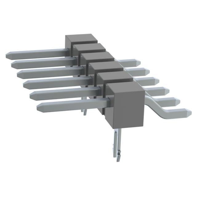 TSM-106-01-T-SH-LC by Samtec Inc. - CONNECTOR HEADER SMD R/A 6POS 2.54MM