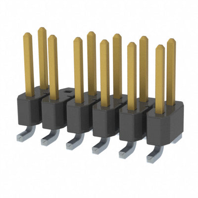 TSM-106-01-L-DV-010 by Samtec Inc. - CONNECTOR HEADER SMD 12POS 2.54MM