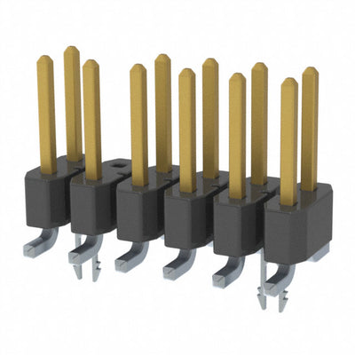 TSM-106-01-L-DV-LC-010 by Samtec Inc. - CONNECTOR HEADER SMD 12POS 2.54MM