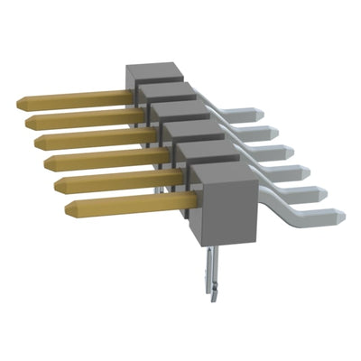 TSM-106-01-L-SH-LC-P by Samtec Inc. - CONNECTOR HEADER SMD R/A 6POS 2.54MM