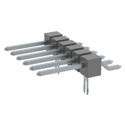 TSM-106-02-TM-SH-LC-P-TR by Samtec Inc. - CONNECTOR HEADER SMD R/A 6POS 2.54MM