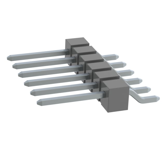 TSM-106-02-T-SH-TR by Samtec Inc. - CONNECTOR HEADER SMD R/A 6POS 2.54MM