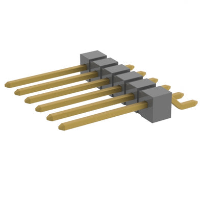 TSM-106-03-G-SH by Samtec Inc. - CONNECTOR HEADER SMD R/A 6POS 2.54MM