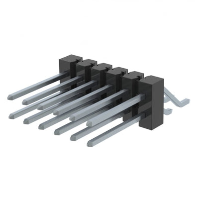 TSM-106-03-T-DH-K by Samtec Inc. - CONNECTOR HEADER SMD R/A 12POS 2.54MM