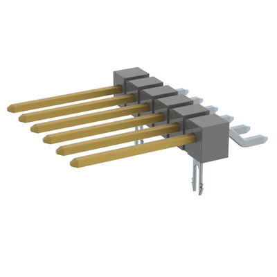 TSM-106-03-L-SH-LC by Samtec Inc. - CONNECTOR HEADER SMD R/A 6POS 2.54MM