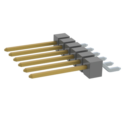 TSM-106-03-LM-SH-P by Samtec Inc. - CONNECTOR HEADER SMD R/A 6POS 2.54MM