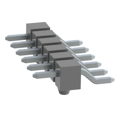 TSM-106-04-TM-SH-A by Samtec Inc. - CONNECTOR HEADER SMD R/A 6POS 2.54MM