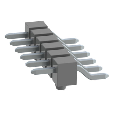 TSM-106-04-T-SH-A by Samtec Inc. - CONNECTOR HEADER SMD R/A 6POS 2.54MM