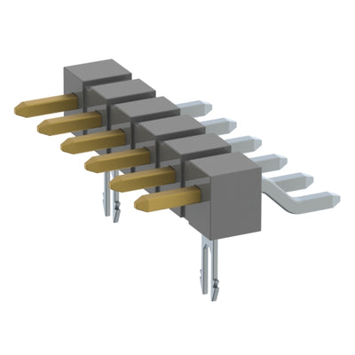 TSM-106-04-S-SH-LC-P by Samtec Inc. - CONNECTOR HEADER SMD R/A 6POS 2.54MM
