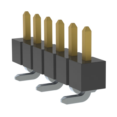 TSM-106-04-LM-SV by Samtec Inc. - CONNECTOR HEADER SMD 6POS 2.54MM